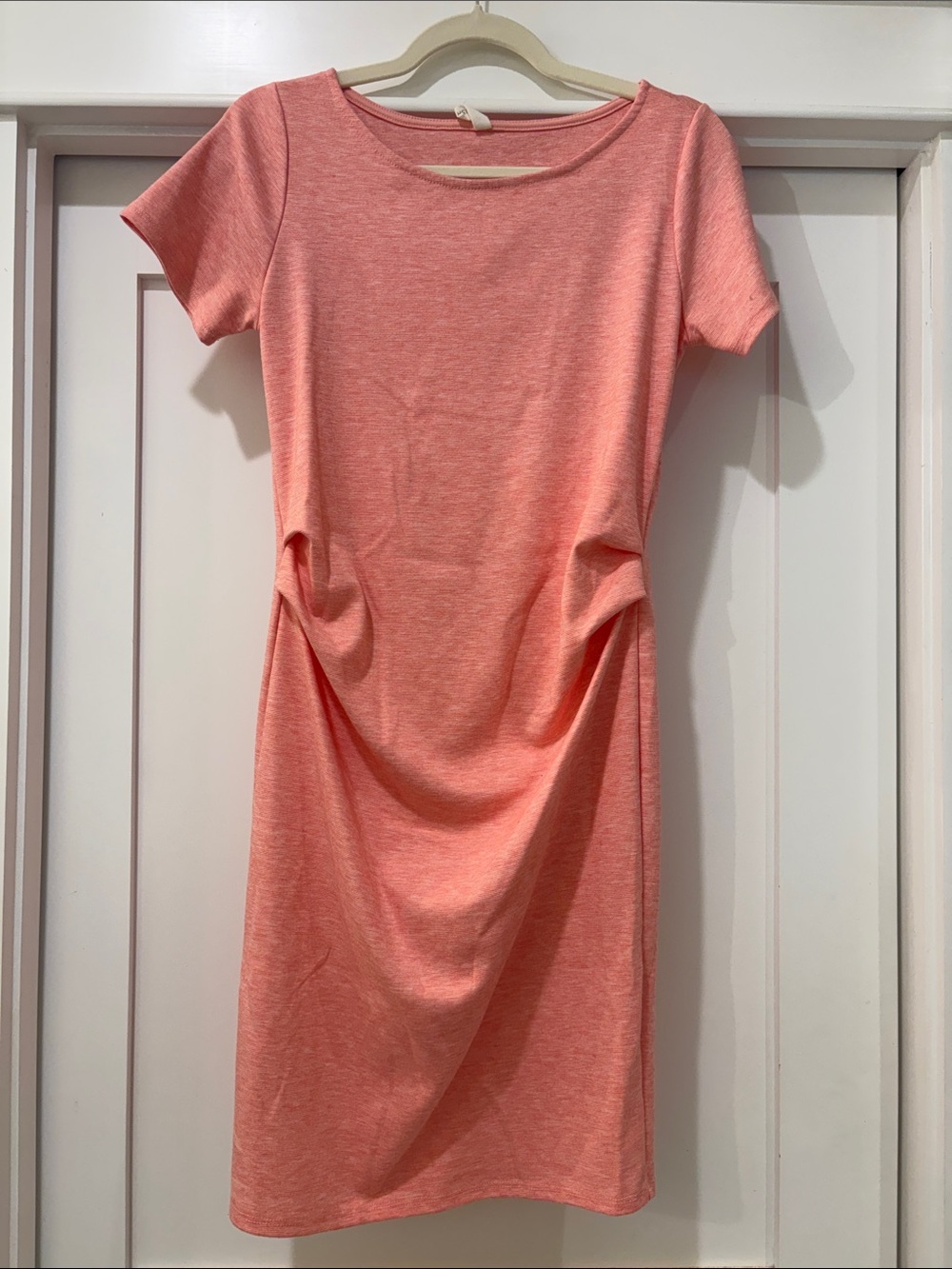Pinkblush Coral Short Sleeve Maternity Dress
